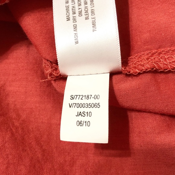 Old Navy Women’s S/S Orange Boho Peasant Top with Embroidery and Neck Ties - M - Picture 16 of 16